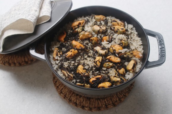 고소한 홍합톳밥 만들기, 냄비밥. 홍합밥