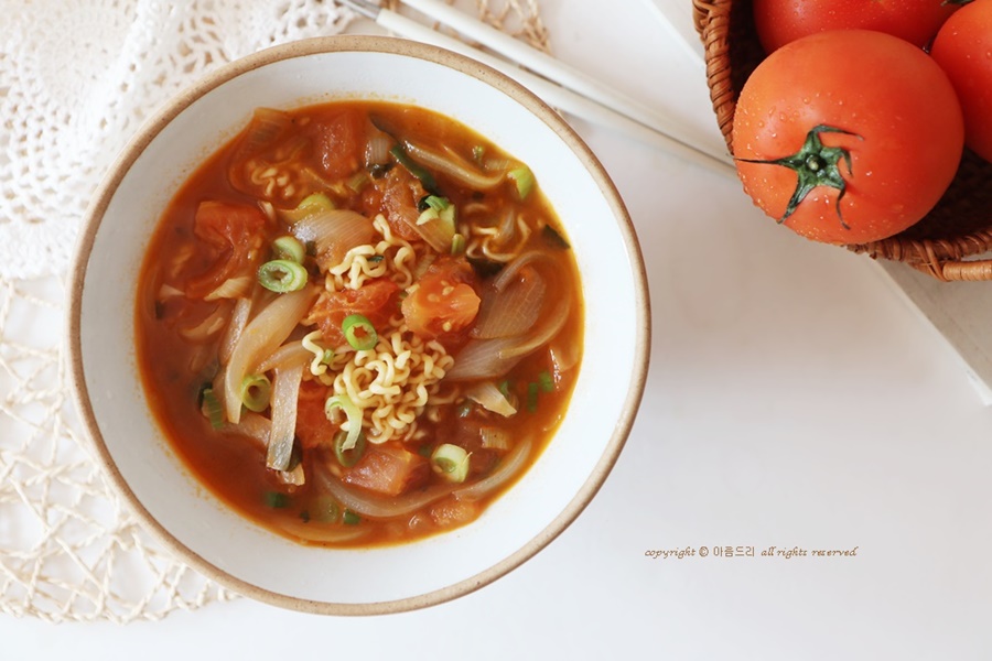 백종원 토마토라면 만들기 ! 토마토 해장라면 끓이기~