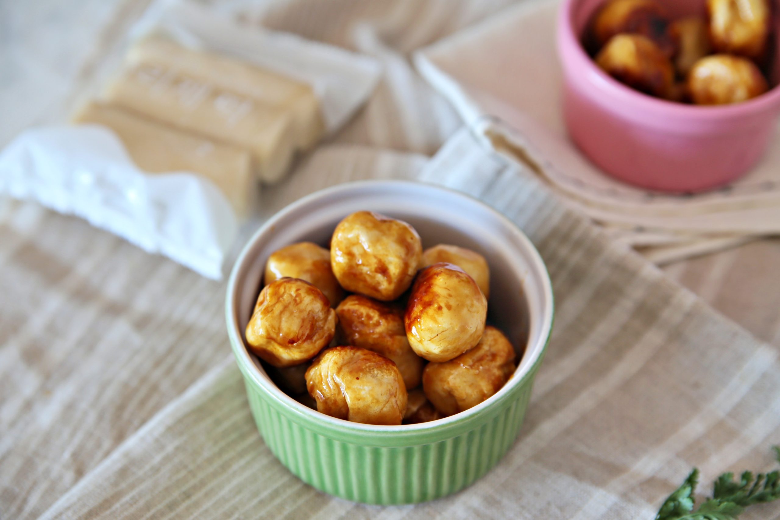 현미 가래떡구이 가래떡굽기 가래떡 카라멜팝콘 소스 에어프라이어 간식 만들기