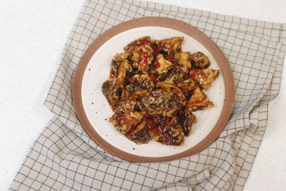 표고버섯요리,  표고버섯깐풍