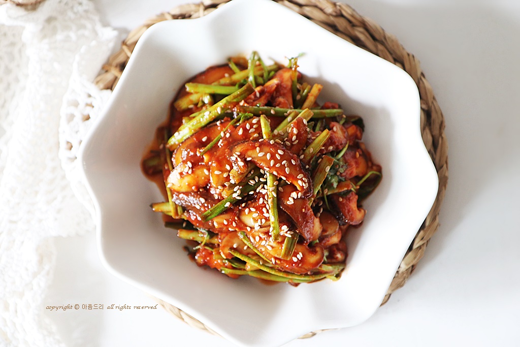 표고버섯 요리 생표고버섯 무침 만드는법