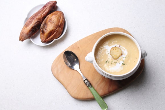 아이스 군고구마 요리 - 군고구마스프 만들기