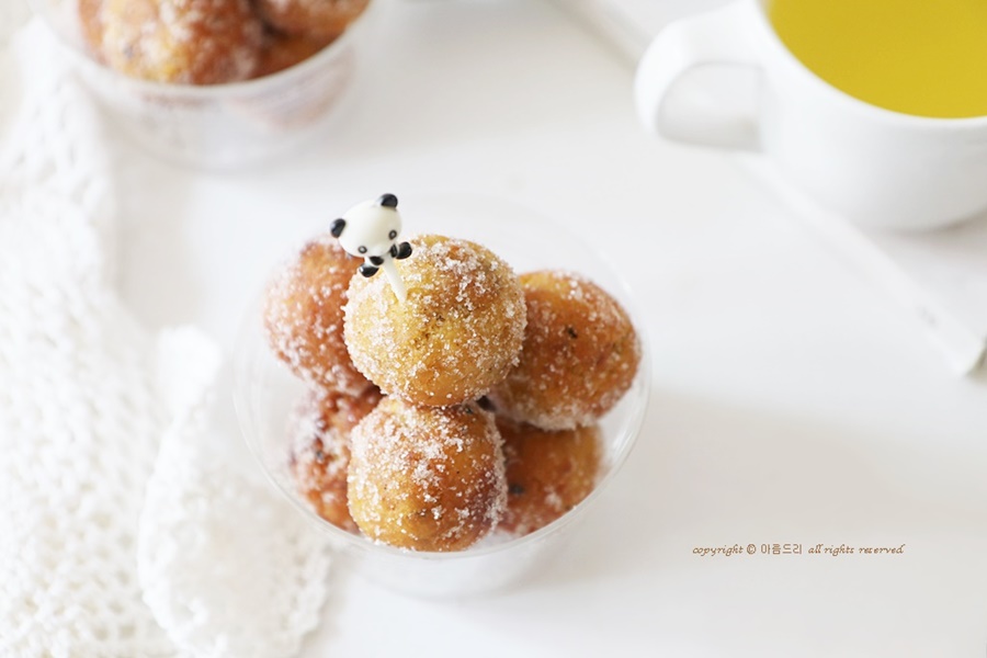 고구마 도넛 먼치킨 만드는법 아이스 군고구마 ~