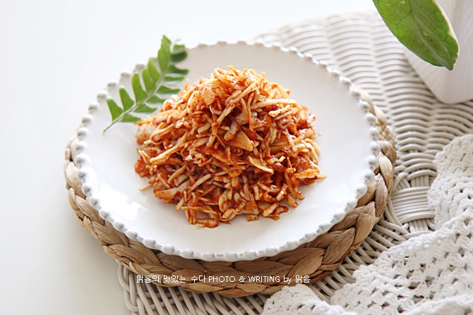 아삭아삭 양배추생채 겉절이 만드는 법, 고춧가루 레시피