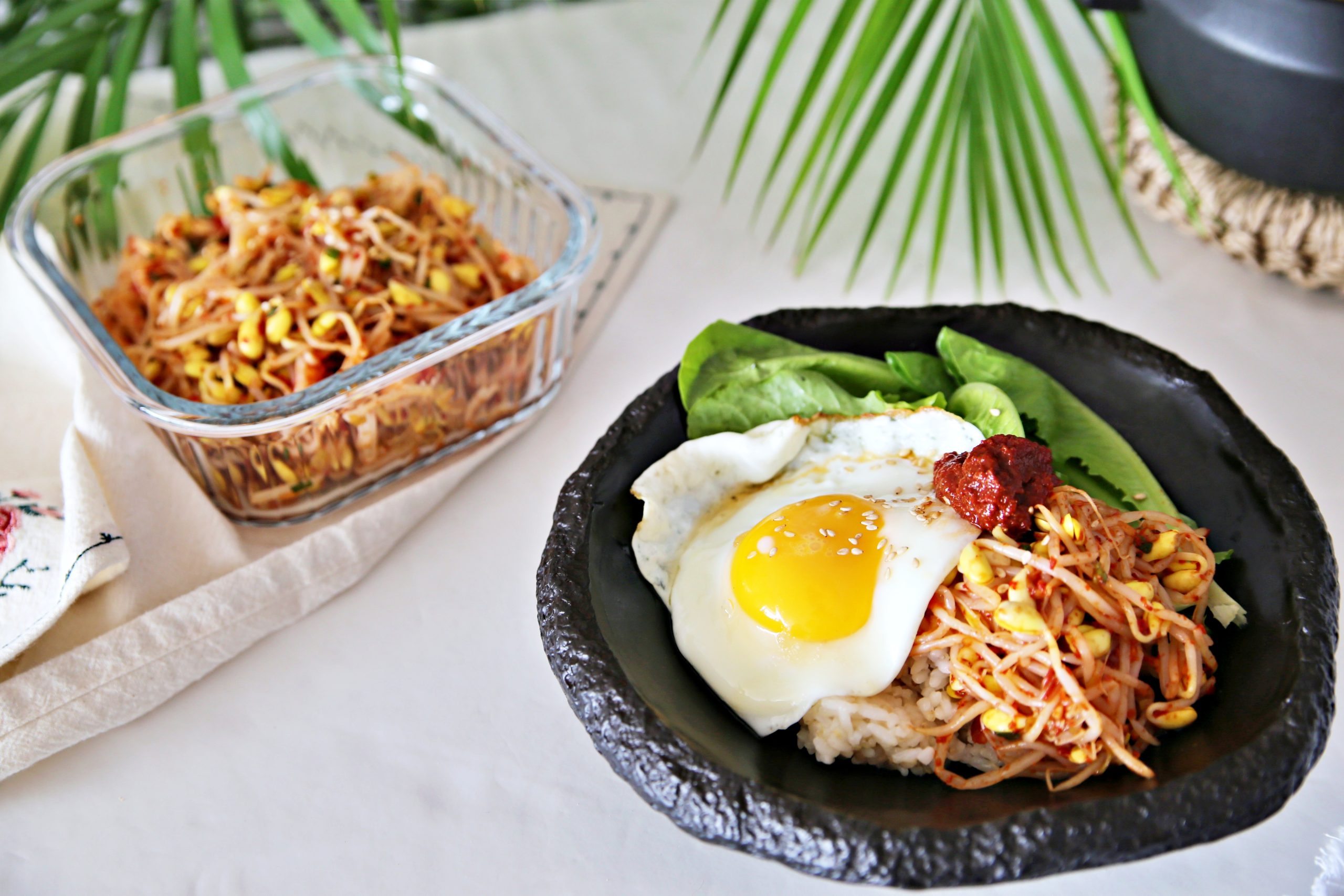 빨간 콩나물무침 황금레시피 고추장비빔밥 콩나물비빔밥 만드는법