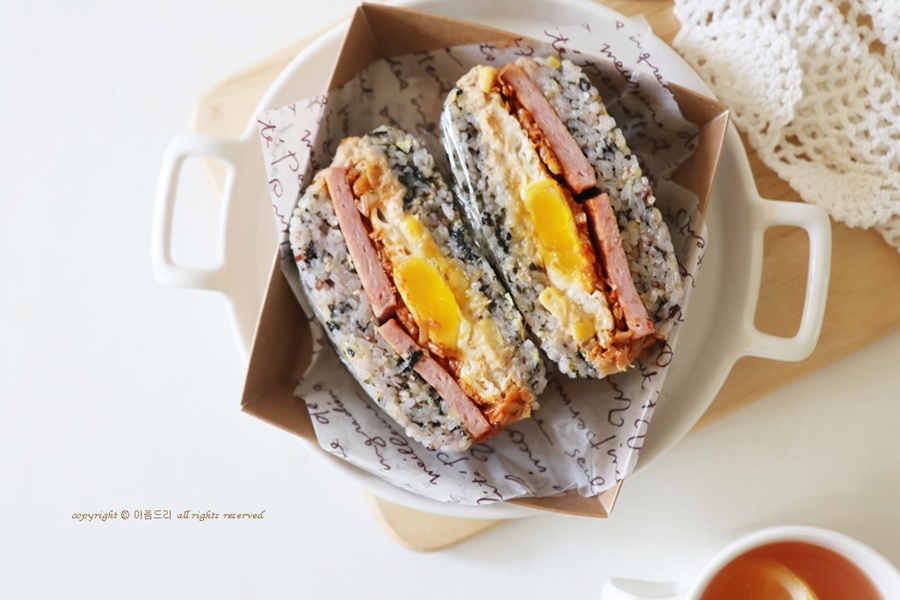 스팸 밥버거 만들기 ! 봉구스밥버그 만드는법 메뉴 스팸주먹밥