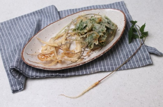 새싹인삼튀김 새싹인삼요리