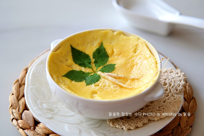 전자레인지 새싹인삼 계란찜 만들기, 새싹인삼 요리 계란찜 레시피