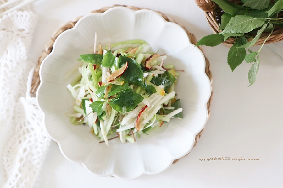 새싹인삼 먹는법 달콤 상큼한 샐러드 요리 만드는법 ~