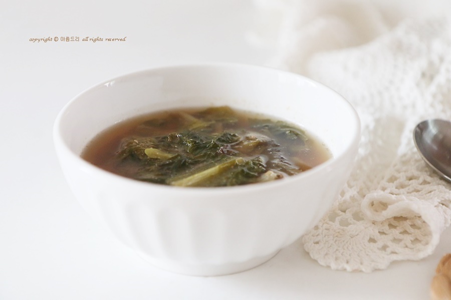 상추 된장국 상추국 레시피 간단한 상추요리 재래식된장