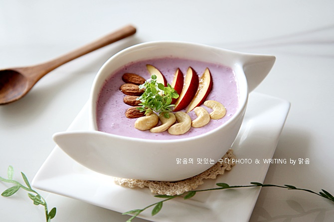 그릭요거트 스무디볼 만들기, 블루베리잼 활용 요리