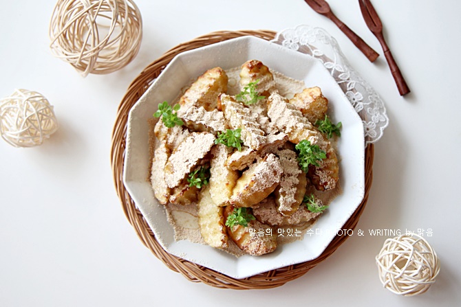 미숫가루 웨지감자 만들기, 감자 에어프라이어 요리