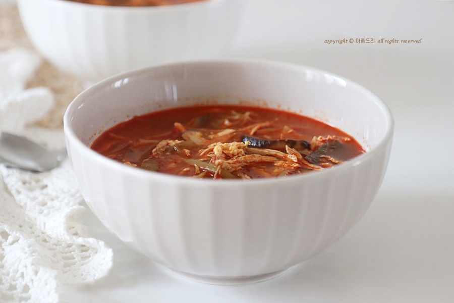 닭개장 만드는법 얼큰 닭가슴살 닭계장 닭육개장 레시피
