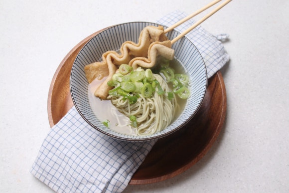 어묵꼬치국수 알로에국수로 더 건강하고 맛있게.