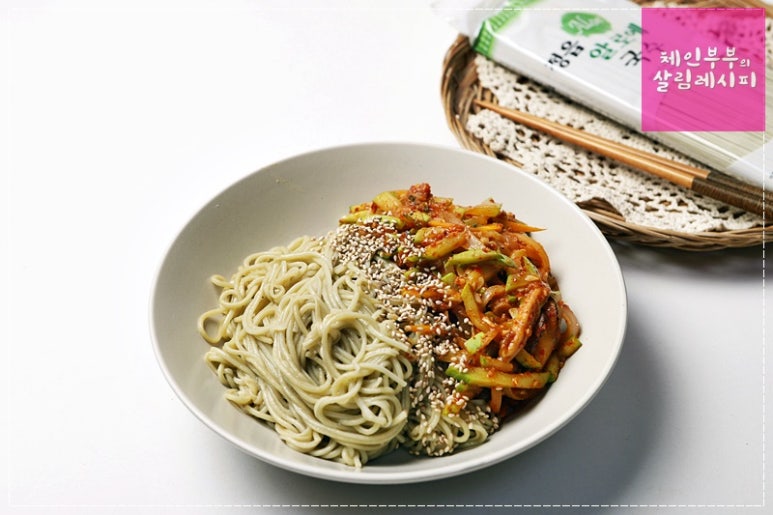 애호박비빔국수 만드는 법 / 애호박요리 / 국수요리 / 애호박간장국수