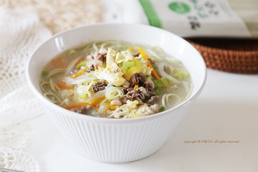 고기국수 레시피 만드는법 사골 곰탕고기국수 ~