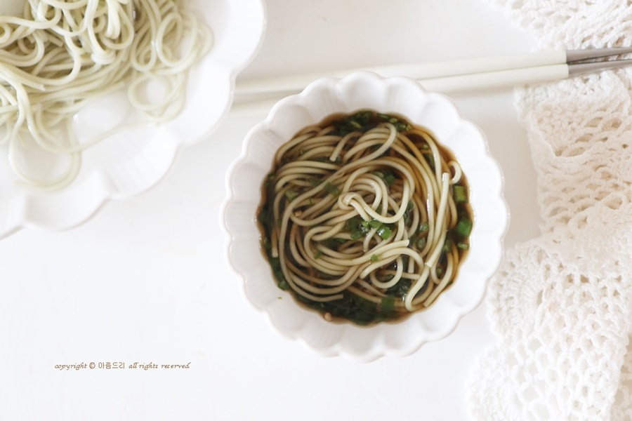 최화정 국수 쯔유 활용 간장국수 간단 요리 알로에 국수로 만들기