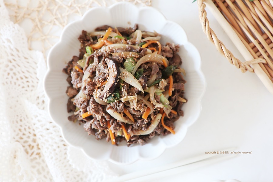 간장 소불고기 양념 만들기 한우 불고기 레시피