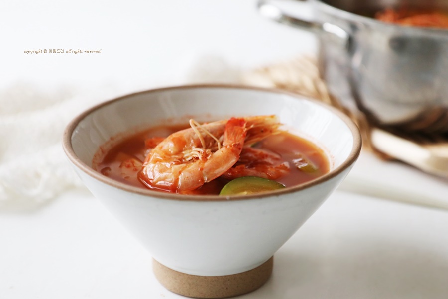 새우요리 레시피 새우탕 끓이기 흰다리새우 요리