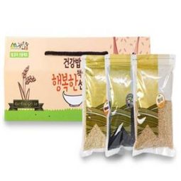 해와달 잡곡3종 선물세트3kg(찰흑미,찰보리,현미)
