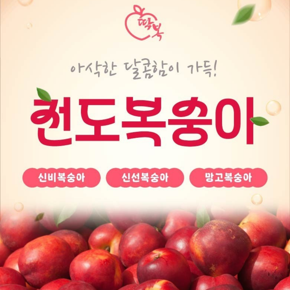 [예약판매]하늘꽃농원 망고복숭아 - 3kg (7월 7일부터 순차배송)